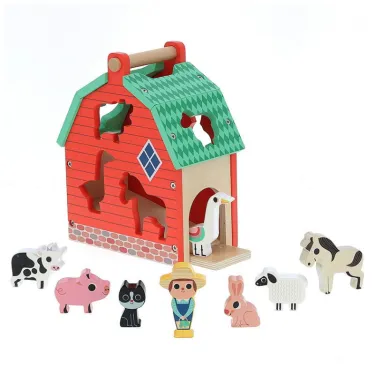 Ma belle ferme des formes en bois - Ingela P. Arrhenius - Vilac 7623