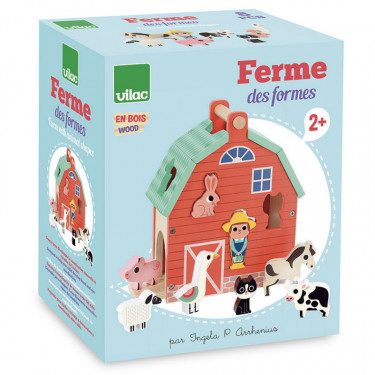 Ma belle ferme des formes en bois - Ingela P. Arrhenius - Vilac 7623