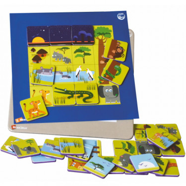 Jeu puzzle magnétique 'Mon petit safari' SEPP jeux