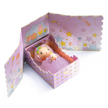 Violet Tinyroom, chambre pour figurine tinyly de Djeco 6965