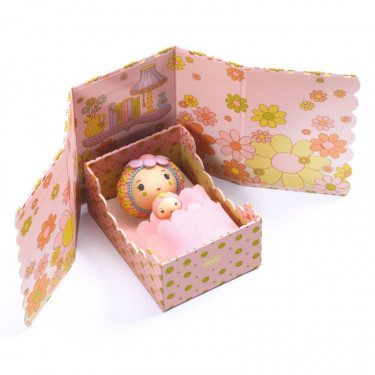 Rose Tinyroom, chambre pour figurine tinyly de Djeco 6963