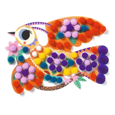 Coffret Silhouettes et pompons "Panachés" DJECO 0070