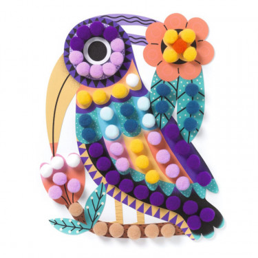 Coffret Silhouettes et pompons "Panachés" DJECO 0070