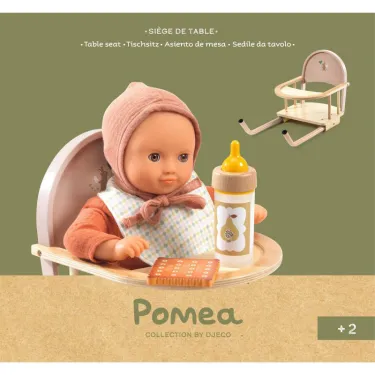 Siège de table pour poupée POMEA de Djeco 7780