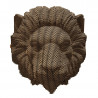 Trophée mural décoratif - Sculpture 3D en carton - Lion - Wall puzzle Cartonic