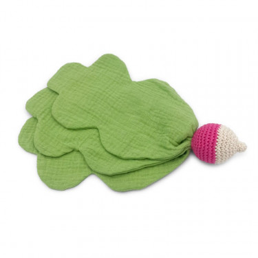 Doudou en coton bio "le radis" The veggy toys