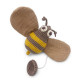 Jouet apaisant "Abeille" en crochet en coton bio - Myum -The veggy toys