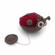 Jouet apaisant "Coccinelle rouge" en crochet en coton bio - Myum -The veggy toys