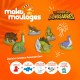 Box animation anniversaire Mako Moulages "Monde des Dinosaures" 39077