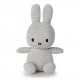 Peluche Miffy en velours côtelé gris clair 24cm