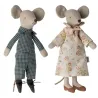 Grand-mère & grand-père souris dans leur boîte à cigares Maileg
