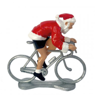 Figurine cycliste Père Noël _ Bernard & Eddy