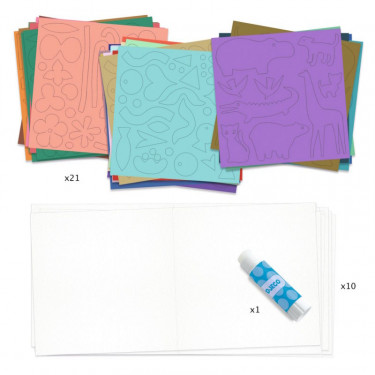 Boîte à créer - collage "Les petits papiers" DJECO 9019