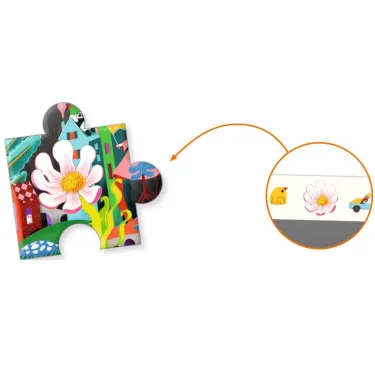 Crazy Town, Puzzle observation 200 pcs DJECO 7462