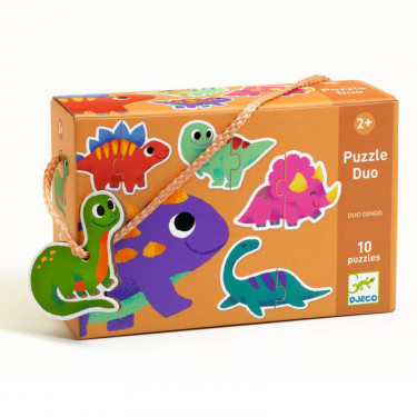 10 puzzles duo "Dinos" DJECO 8263