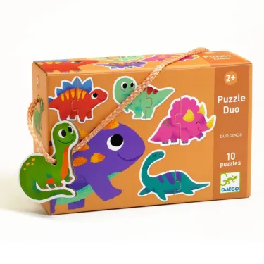 10 puzzles duo "Dinos" DJECO 8263