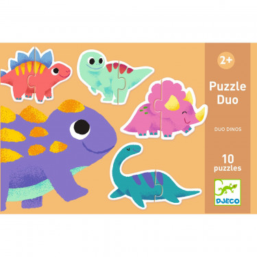 10 puzzles duo "Dinos" DJECO 8263