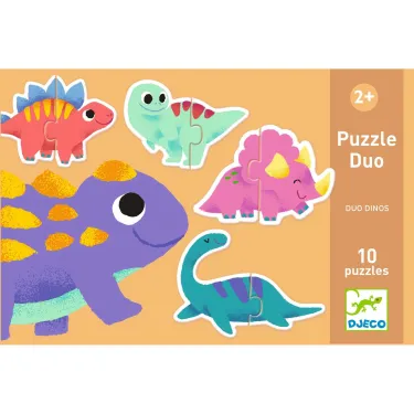 10 puzzles duo "Dinos" DJECO 8263