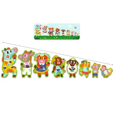 8 puzzles duo "Grands et petits à la ferme" DJECO 8266