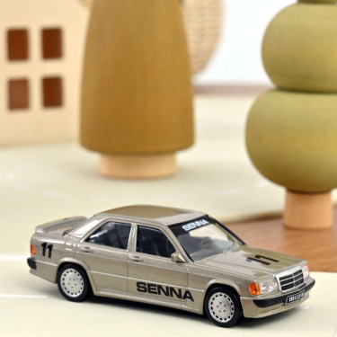 Mercedes Benz 190E 2L3 16S 1984 Beige métallisé SENNA Norev 1-43