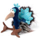 Pfau Ciao, paon en peluche SIGIKID Kikeriki 43241