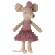 Souris ballerine Maileg - mauve