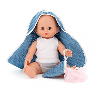 Poupée Petit Câlin 36cm "Cape de bain" Petitcollin