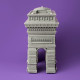 Puzzle sculpture 3D en carton - Arc de triomphe - Cartonic