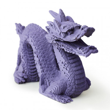 Puzzle sculpture 3D en carton - Dragon - Cartonic