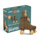 Puzzle sculpture 3D en carton - Roller skate - Cartonic