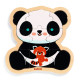 Puzzle en bois 'Puzzlo Panda' 9 pcs DJECO 1821