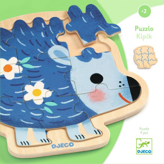 Puzzle en bois 'Puzzlo Kipic' 9 pcs DJECO 1822