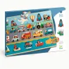 Puzzle en bois véhicules 'Puzzlo Vroom' 22 pcs DJECO 1831