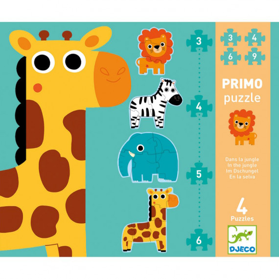 Puzzle primo Dans la jungle DJECO 7135