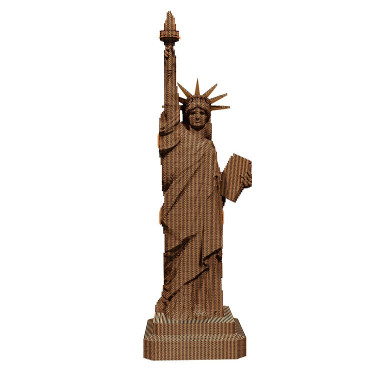Puzzle sculpture 3D en carton - Statue de la Liberté - Cartonic