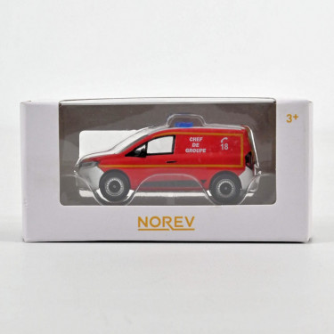 Renault Kangoo Van 2023 Pompiers - Chef de groupe, voiture Norev 1-64
