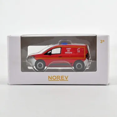 Renault Kangoo Van 2023 Pompiers - Chef de groupe, voiture Norev 1-64