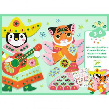 Créer avec des stickers "Brillants" DJECO 0091