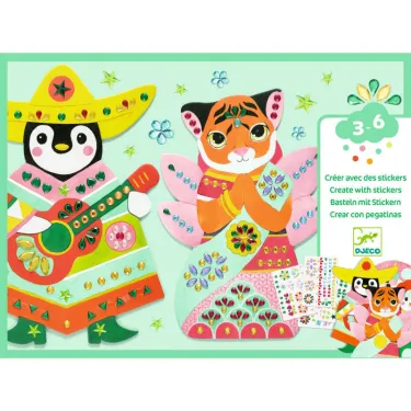 Créer avec des stickers "Brillants" DJECO 0091
