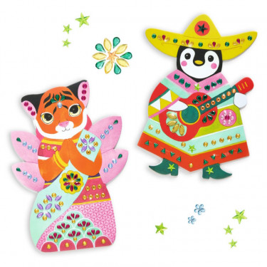 Créer avec des stickers "Brillants" DJECO 0091