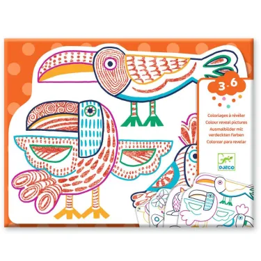 Coloriages à révéler "Familles sauvages" DJECO 0066