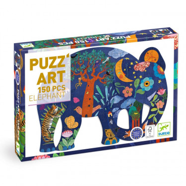 Puzzle Puzz'Art Eléphant 150 pcs DJECO 7652