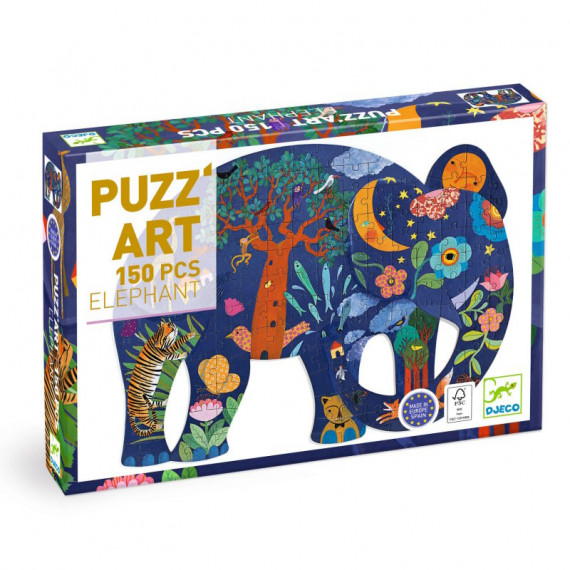Puzzle Puzz'Art Eléphant 150 pcs DJECO 7652