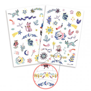 Tatouages phosphorescents 'Sweet dreams' DJECO 9592