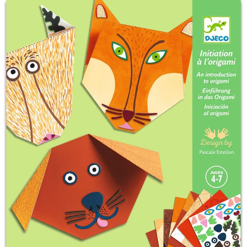 Initiation à l'Origami Animaux, loisir créatif DJECO DJO8761