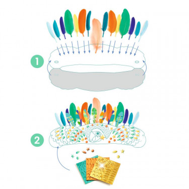 Coiffe d'Indien à créer "Rio" DIY DJECO 7926