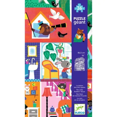 Puzzle géant "La maison des petits copains" 36 pcs DJECO 7169