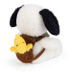 Peluche Snoopy avec Woodstock dans son sac à dos - 17cm