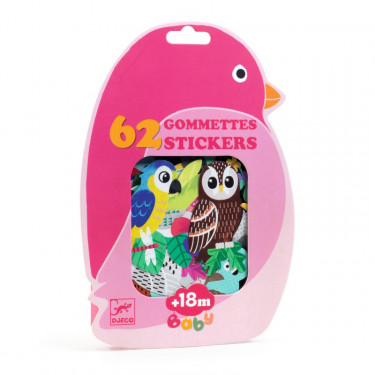 Gommettes autocollantes "Oiseaux" Stickers pour enfants Djeco 58