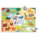 Puzzle en bois animaux 'Puzzlo Animo' 22 pcs DJECO 1830